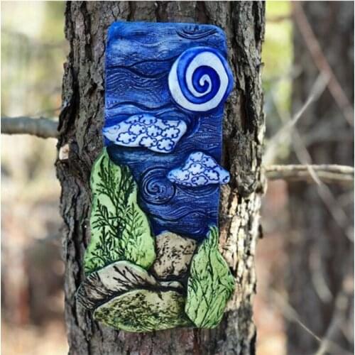 Wall Decor Garden Sculpture Gecko Art Craft Sculptures Lizard For Outdoor Backyard Porch Lawn Fence Garden Wall Decoration