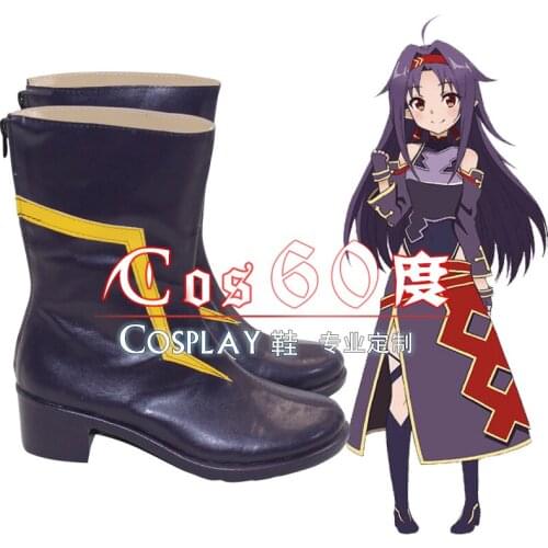 Sword Art Online 2 Konno Yuuki Shoes Anime Cosplay Boots S008