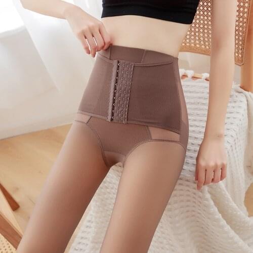 Autumn Winter Warm Velvet Leggings Female Abdomen shaping Transparent Leggings Pants
