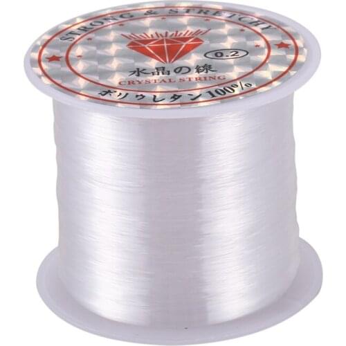 0.2mm Diameter Clear Nylon Fish Fishing Line Spool Beading String