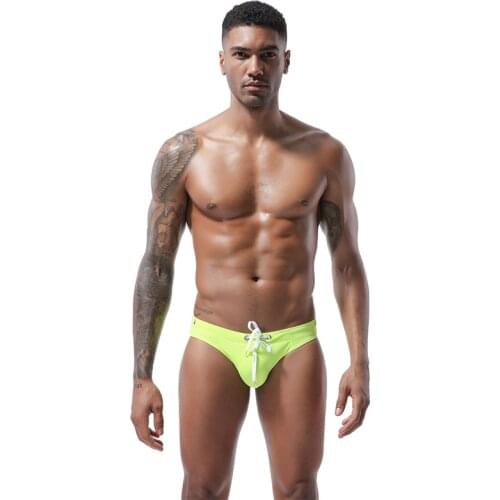 Sexy Low Waist Swimsuit Mens Swimming Trunks Swimming Underwear Water Sportswear Gay Beachwear