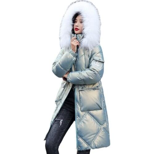 Women Winter Thicken Warm Jacket Parkas Luxury Elegant Fashion Coat Plus Size Cotton Bohemian Long Hooded Clothes 2021 New