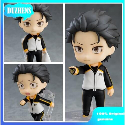 Re:Zero kara Hajimeru Isekai Seikatsu Natsuki Subaru Q version figma PVC Action Figure Anime Figure Model Toys Figure Doll Gift