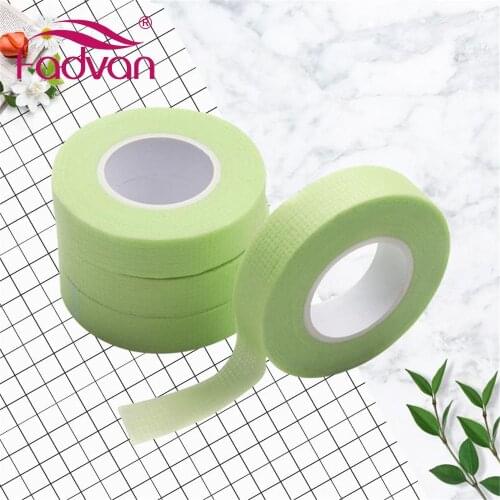5pcs Green/Pink Non-woven Grafted Eyelash Tape Patch Sticker Holes Breathable Sensitive Resistant Patches Eye Pads Makeup Tool
