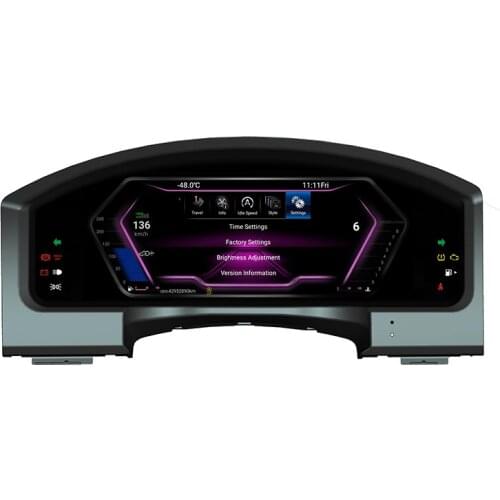 Bosstar 12.3 inch android car led dashboard speedometer cluster for toyota Landcruiser 2016-2018