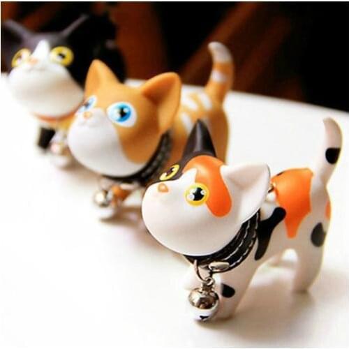 Cute Cartoon Cat KeyChain Men and Women KeyRing Car Charms Pendant