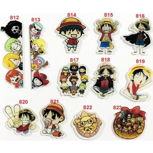 1 PC Cartoon One Piece Monkey D Luffy Acrylic Brooch Badge Pin Icon Japan Popular Anime Cosplay Game Role Gifts