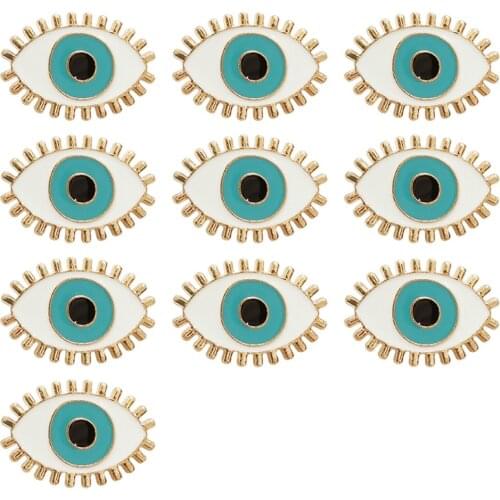 RSHCZY 10Pcs/Lot Vintage Eyes Enamel Pin Fashion Shirt Brooches For Women Hat Coat Backpacks Accessories Jewelry Gift