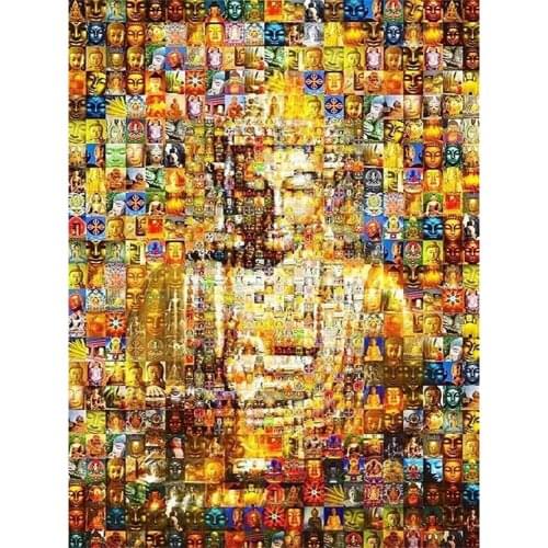 Buddha Religion DIY Cross Stitch 11CT Embroidery Kits Needlework Craft Set Printed Canvas Cotton Thread Home Decoration Sale