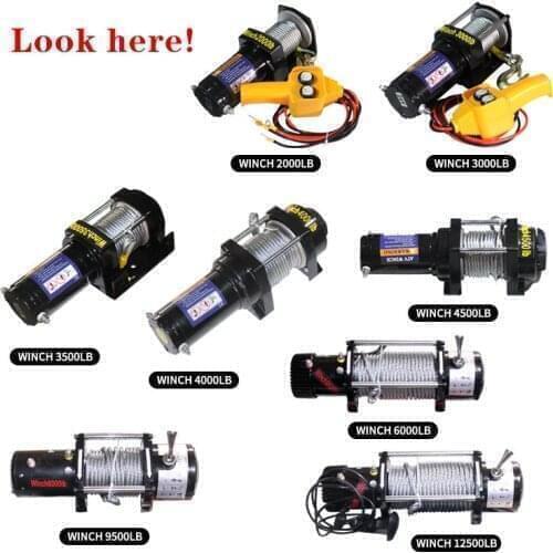 Car electric winch 12v electric winch 2000-12000lb electric car winch