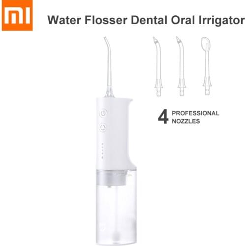 Xiaomi Mijia Electric Oral Irrigator Water Flosser 200ml Capacity IPX7 Waterproof Water Toothpick Dental Care for Cleaning Teeth