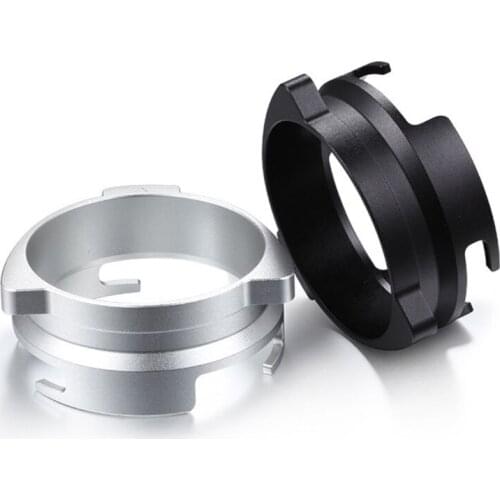 Handle Dedicated Coffee Dosing Ring Rotatable Aluminum Alloy Coffee Powder Receiving Loop Espresso Dosing Funnel for Coffee Mach