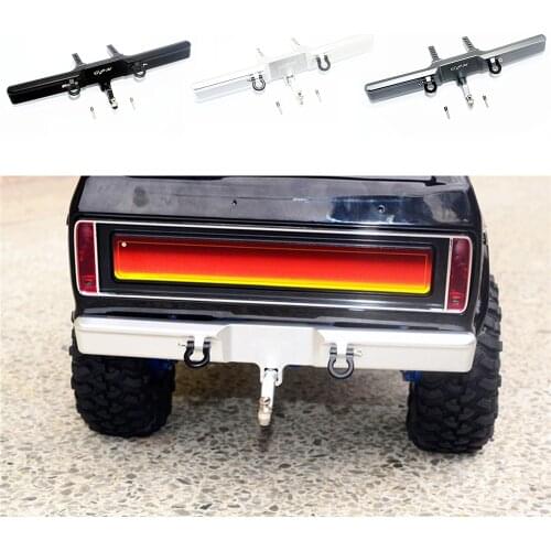 Metal Front / Rear Bumper Set for Traxxas TRX4 Ford Bronco 1/10 RC Car Upgrade Parts with U-hook Tail Hook Accessories Kit