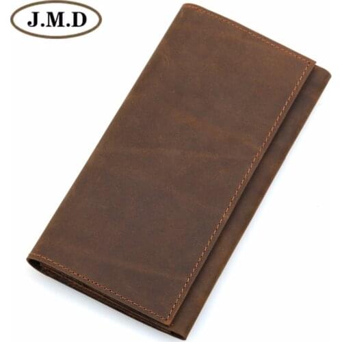 Purse for Men Crazy Horse Leather Wallets Mens Credit Card Holder Male Wallet 8110B