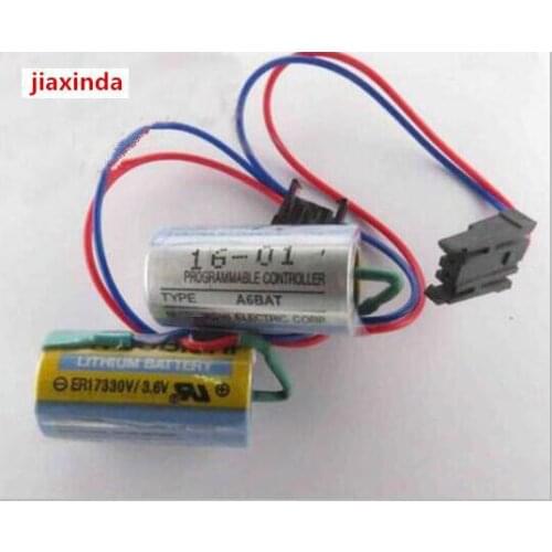 Jiaxinda HOT NEW ER17330V/3.6V ER17330V ER17330 3.6V lithium battery A6BAT MRBAT PLC control in Li-ion with plug