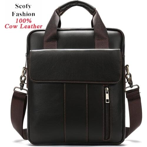 Mini Crossbody n Bags Genuine Leather Briefcase Large Capacity Tote Shoulder Bags Casual Business Travel Briefcase