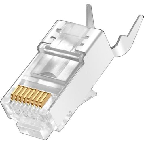 1-10 Pieces CAT7 Metal Shielded RJ45 Connectors Modular Plug - Cat 7 8P8C Network RJ 45 Cable Crimp Ethernet Connector
