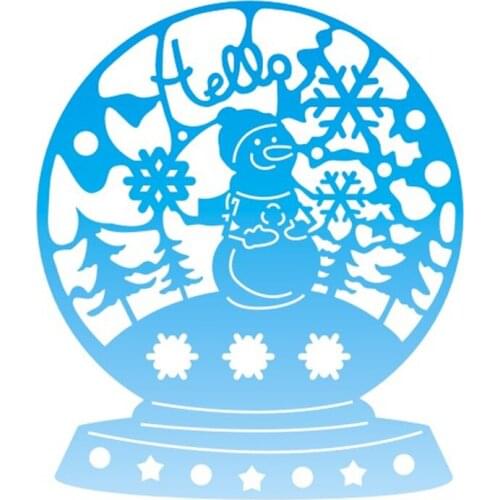 Metal Snowman Crystal Bottle paper die cutting dies for Scrapbooking/DIY Easter wedding Halloween Easter card