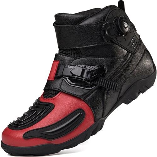 Motorcycle Boots Moto Motorbike Boots Motorboats Breathable Riding Motocross Cruiser Touring Biker Shoes Casual Chopper For Men