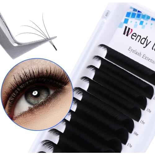 Easy Fan Lashes Blooming Eyelash Extension Fast Automatic Flowering Fan Faux Mink Lash Premade Volume Fan Lashes Makeup Tools