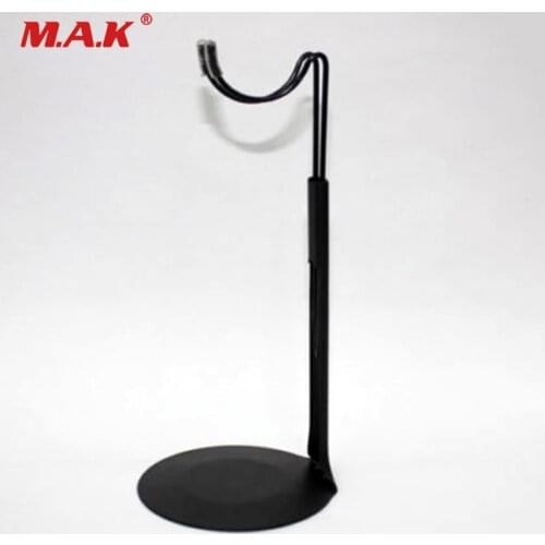 1/6 Stand Figure Body Black 1/6 Scale Figure Metal U Type Display Stand(Adjustable Height) For 1/6 Action Figure Accessories