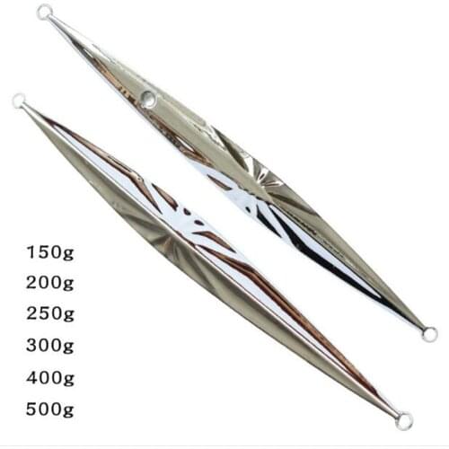 1pc 150g 200g 250g 300g 400g 500g slow pitch sinking metal spoon fishing lure