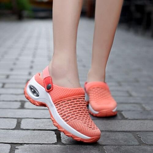Women Shoes Casual Increase Cushion Sandals Non-slip Platform Sandal For Women Breathable Mesh Outdoor Walking Slippers
