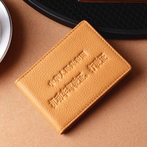 2021 Drivers license card bag Wallet Women Genuine Leather Travel Case Holder Men Credit Card Holder personality Chinese style