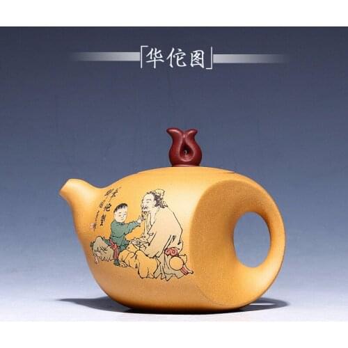 Famous wholesale supply all hand are recommended undressed ore section of mud HuaTuoTu gift hand-painted tea the teapot