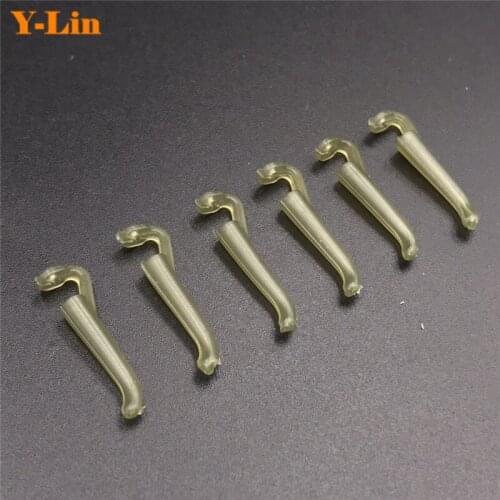 20pcs Carp Fishing Matte Green Hook Aligners Hair Rig Kickers Hooks Stoppers Anti Tangle Sleeve Chod Buffer Sleeve Clips Tube