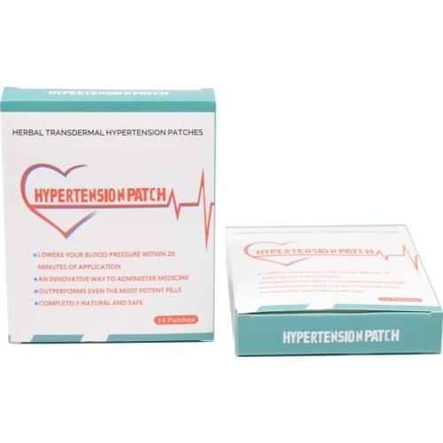 2 boxes=28 pcs /lot High quality blood pressure-lowing patch to cure hypertension