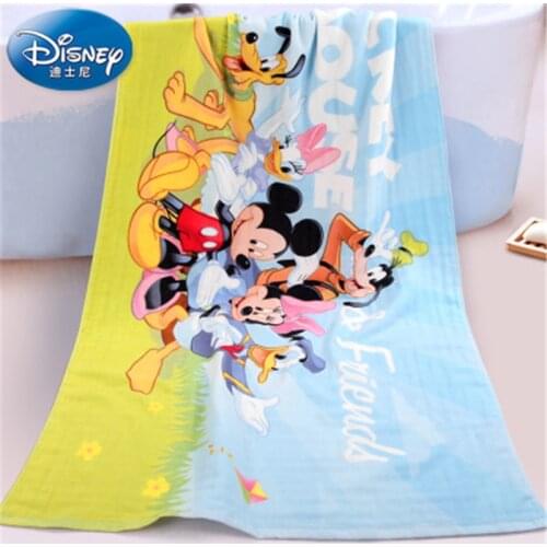 70X140cm Baby 100% Cotton Bath Towel Cartoon Mickey Frozen Home Kids Beach Towel Swimming Towel Bathroom Set
