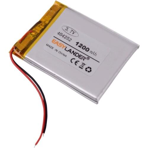 404252 3.7V 1200mAh Rechargeable li Polymer Li-ion Battery For mp4 mp5 speaker DVR GPS battery pack power bank 404050