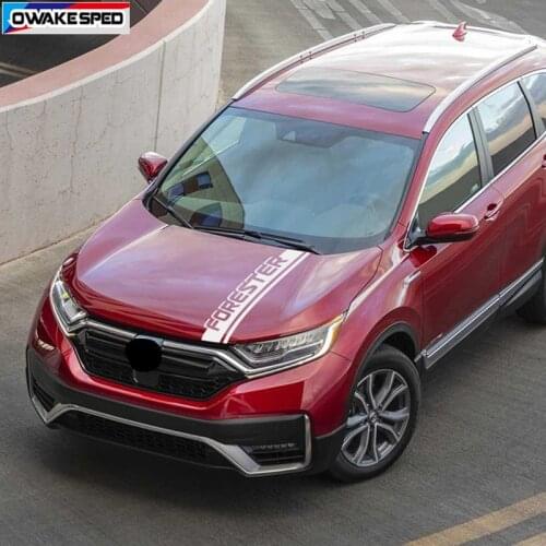 Car Hood Bonnet Stickers For Subaru-Forester Auto Engine Cover Decal Car Accessories Racing Sport Stripes