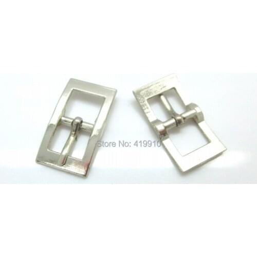 Free shipping- 20PCs Silver Tone Shoe Buckles Accessory 3.1x1.7cm J1773