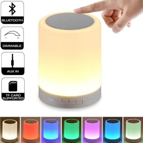 Wireless bluetooth Speaker Stage Light LED Light DJ Club Disco Party Lighting USB/TF/FM Portable LED lamp with 7 colors