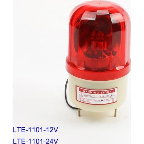 DMWD DC12V/24V Red Yellow Green Blue Rotating Warning Light Lamp Warning Light Beacon for Industrial LTE-1101 indicator light