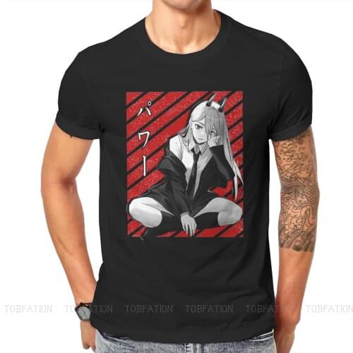 Chainsaw Man Denji Manga Power Classic Tshirt New Arrival Graphic Classic Goth Summer Men Short Sleeve Cotton Harajuku T Shirt