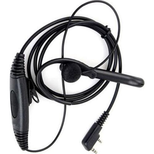 K300 2 Pin Ear Bar Clip Earpiece PTT Mic Headset for Baofeng Portable Radio UV-5R UV5R BF-888S GT-3 UV-B5 Transceiver UV 6R F8
