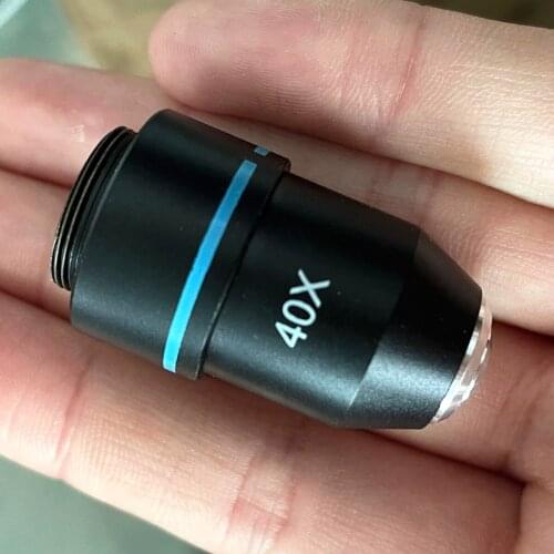 Biological Microscopes Lens 4X 10X 40X Black Shell 175mm for OSL-002 XSP-126L XSP-ZJ206 XSP-1406 Microscope