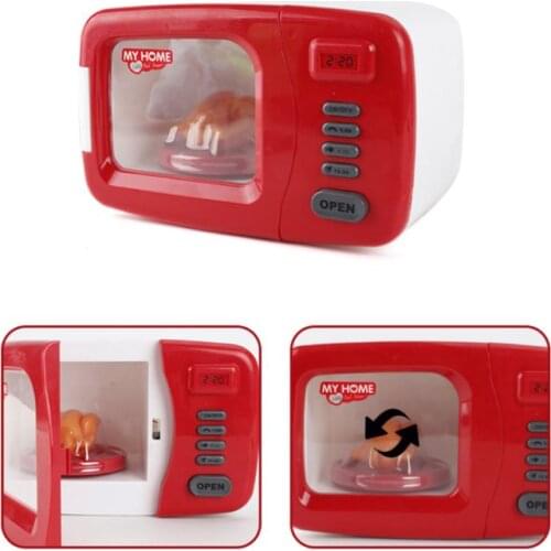 Simulation Pretend Play Electric Microwave Oven Kitchen Appliance Children Home Housework Funny Toys Gifts