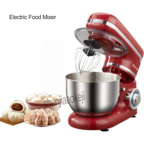 Stainless Steel 6-speed Household Electric Food Stand Mixer Egg Whisk Dough Cream Blender Kitchen Appliance 4L 1200W 220-240v