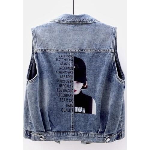 Spring New Denim Waistcoat Vest Women Plus size Loose Jeans Coats Woman Casual Sleeveless Vest Tops Womens Clothing Wild Jackets