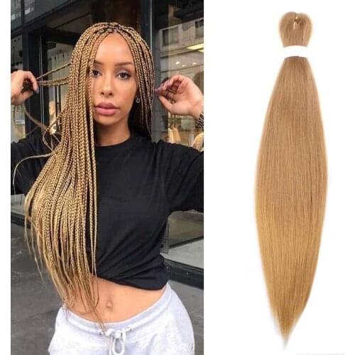 Ombre Pre Stretched Braiding Hair Easy Braid Hair Low Temperature Fiber Synthetic Professional Crochet Braiding Hair Extensions