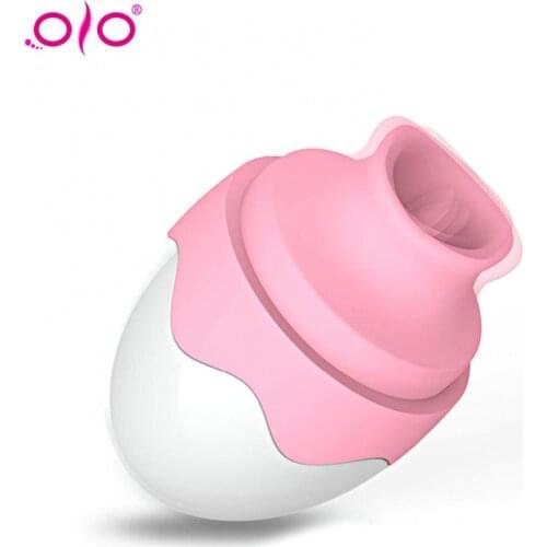 OLO Female Sucking Oral Sex Stimulating Toy Vibrator Tongue Sucking Cunnilingus Silicone Masturbation Massager Sex Toy