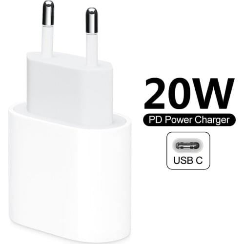 Original 20W PD 3.0 Fast Charger USB C Charging Mobile Phone Charger For iPhone 12 11 Pro MAX Samsung S30 S20 Xiaomi Huawei Sony