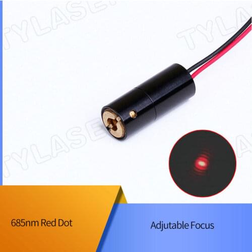 D8X20mm Adjustable Focus 685nm 1mW 5mW 10mW Red Dot Laser Diode Module Industrial Grade ACC Driver TYLASERS
