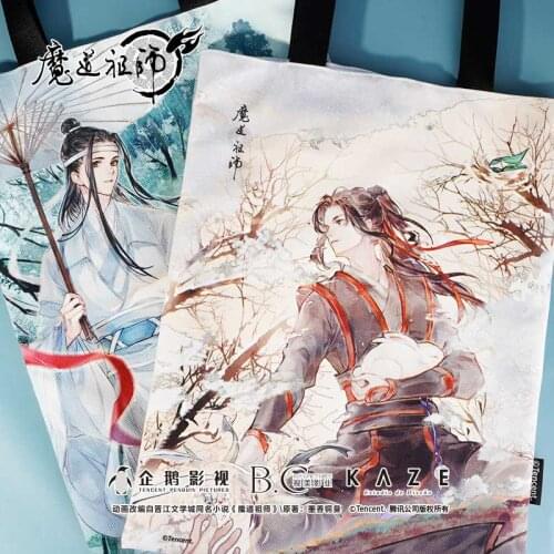 Anime Grandmaster of Demonic Cultivation Wei Wuxian Casual Handbag Student Antiquity Shoulder Bag Canvas Q Version Solar Term
