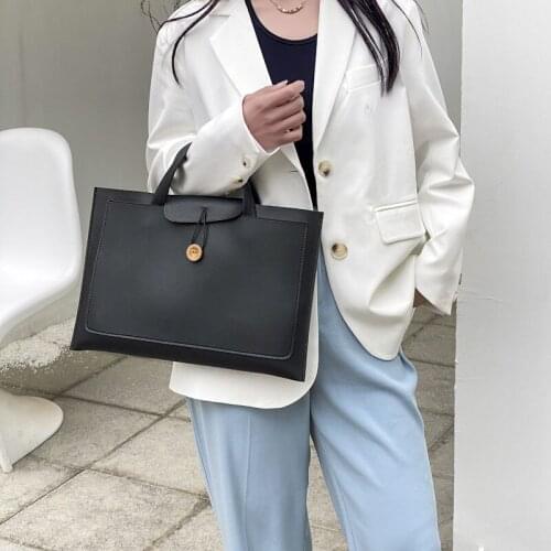 Computer Bag Handbags Women Bags Designer Document Bag Computer Sleeve Case Briefcases PU Unisex Business Professional meleta