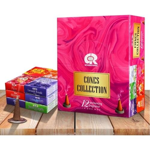 T 17 Kinds Indian Incense Cones Natural Sandalwood Lavender Rose Jasmine Frankincense Opium Tower Incenses